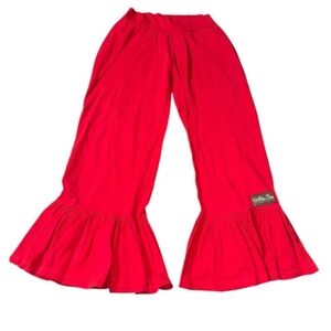 Matilda Jane Womens Bright Red Ruffle Capris